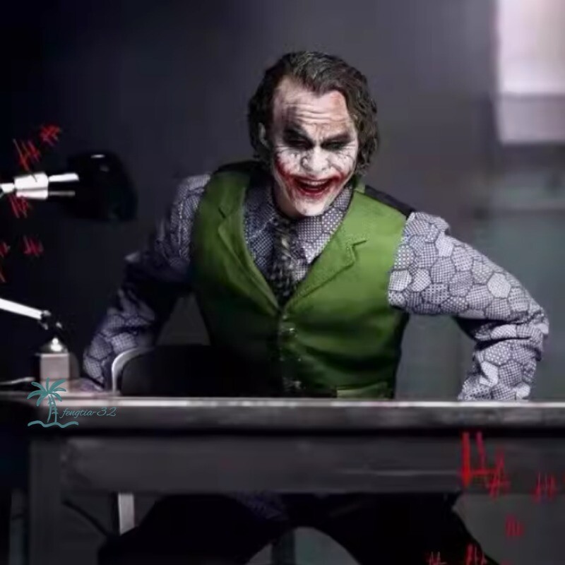 The Dark Knight Heath Ledger Joker 1/6 Cloth Clothes Movable Figure Collect NEW