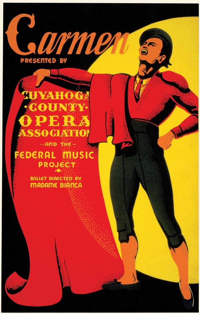 Decor Poster. Graphic Art Design. Carmen Federal music project. Wall Art. 1715