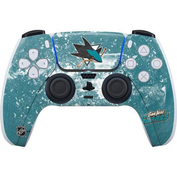 NHL San Jose Sharks PS5 Controller Skin - San Jose Sharks Frozen
