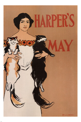 HARPER'S MAY vintage poster EDWARD PENFIELD UK 1897 20x30 educational PRIZED