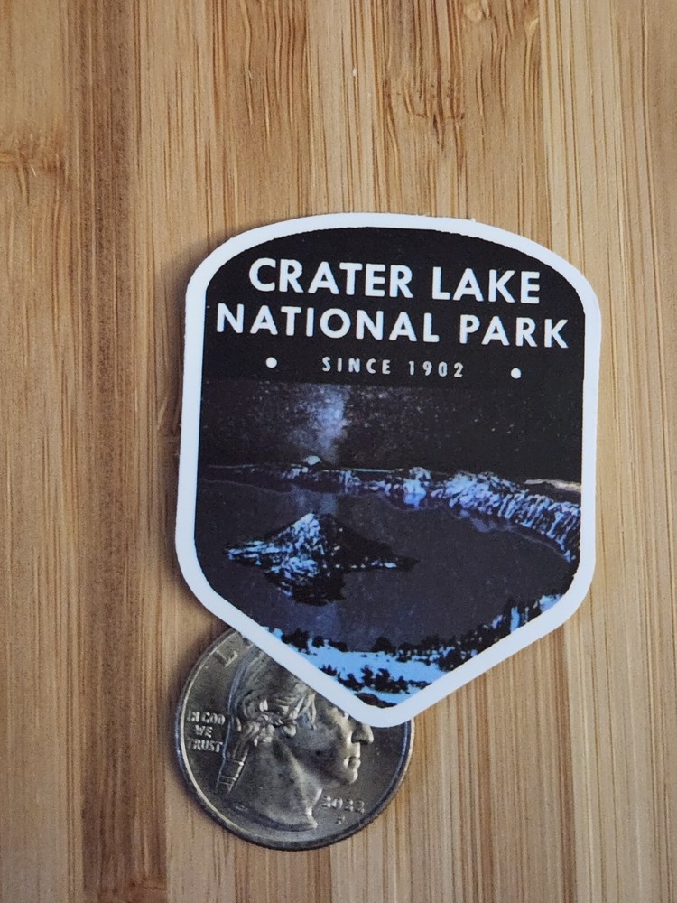 CRATER LAKE NATIONAL PARK Oregon Crater Lake Decal Sticker Hiking Camping