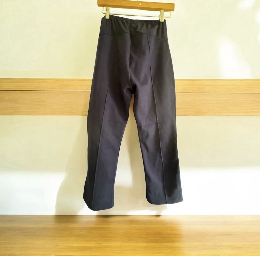 GAP Women's Maternity Size S Navy Blue Full Panel Ponte Crop Kick Pants New
