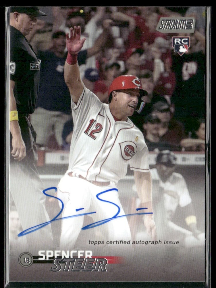 2023 Stadium Club #SCBA-SS Spencer Steer Autographs