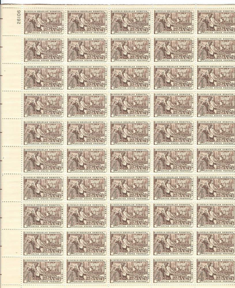 Scott #1115....4 Cent ...Lincoln/Douglas Debates....Sheet of 50
