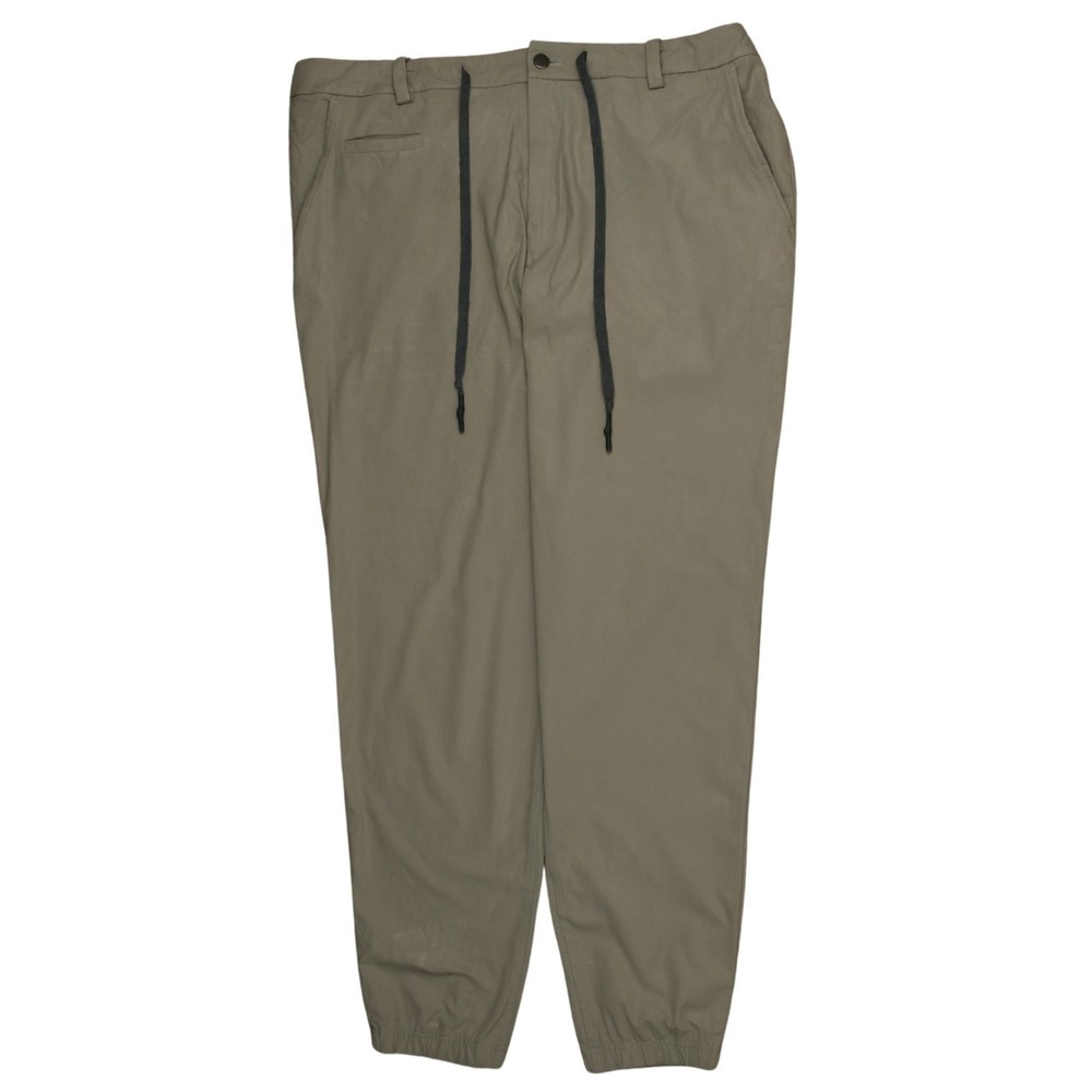 Active Mens Joggers Khaki Green Adjustable Drawstring Elastic Waist Tapered XL