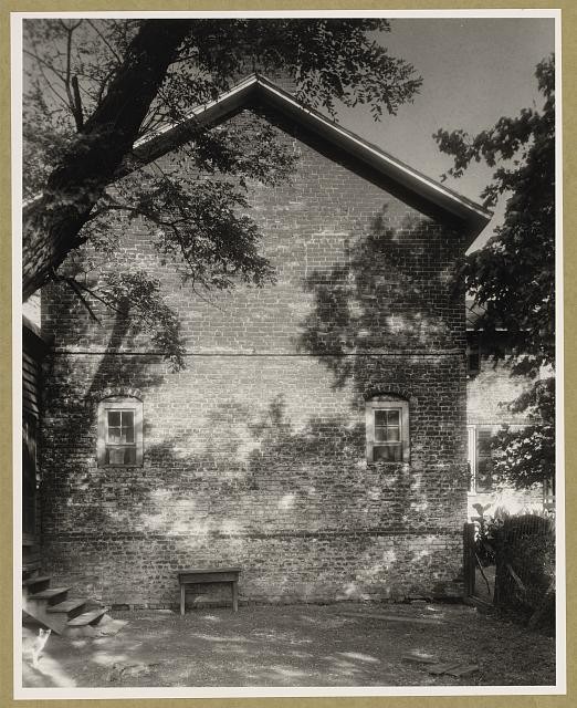 Pamunkey New Kent County Virginia 1930s Castle Brick House Tree Shadows
