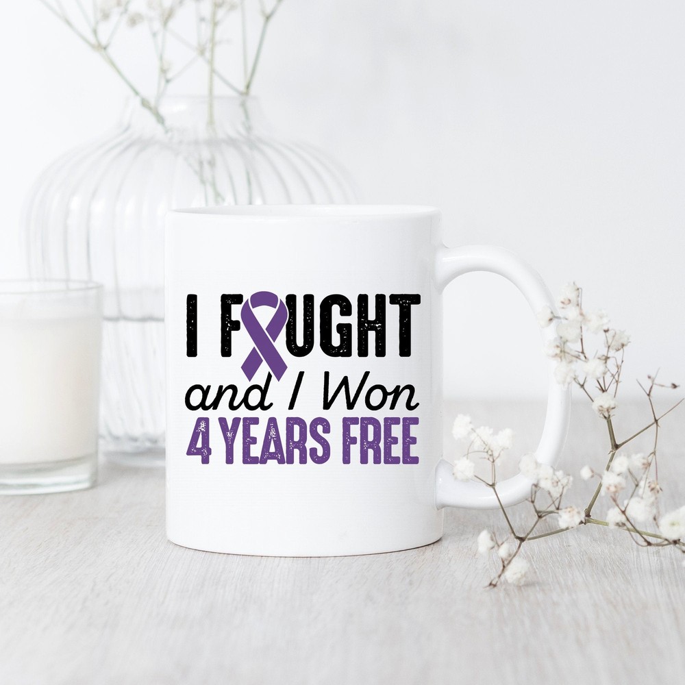 Leiomyosarcoma Cancerversary 4 Years Free Mug Leiomyosarcoma Survivor