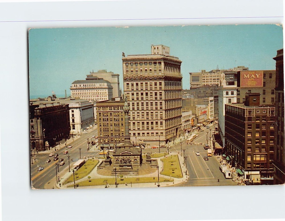 Postcard Public Square Cleveland Ohio USA