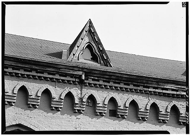 4. Detail View Of Dormer And Cornice, Northwest Front, South End Of Building. -