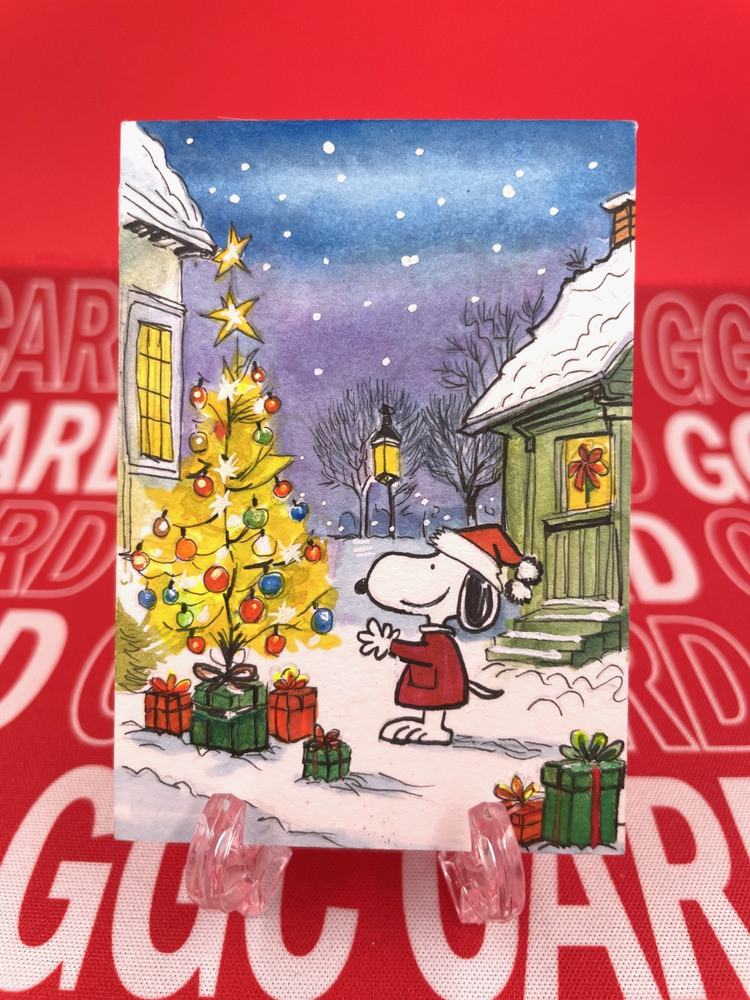 【Christmas Limited】GGC Studio Snoopy Artist Hand Drawn Auto Sketch Card 1/1