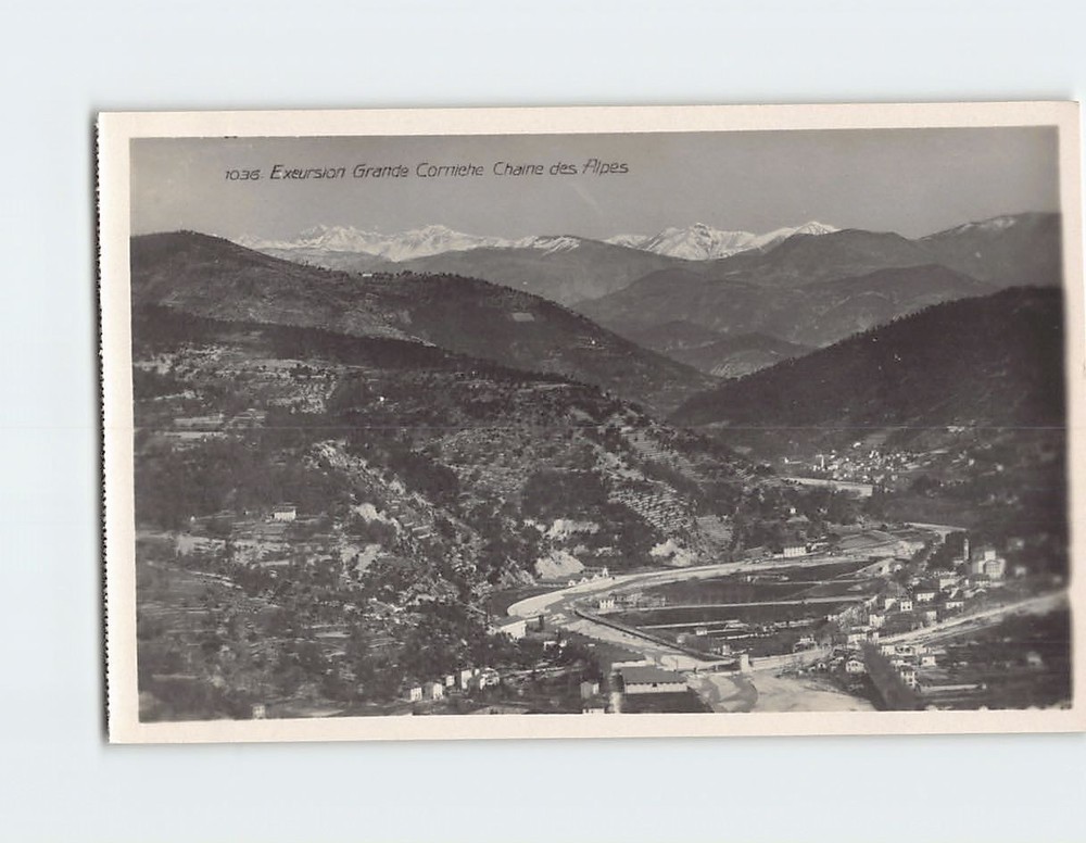 Postcard Excursion Grande Corniche Chaine des Alpes France