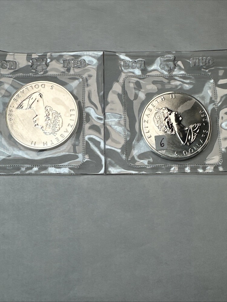 1989 Canada $5 1oz Silver Maple Leaf 9999 Fine in OGP Plastic