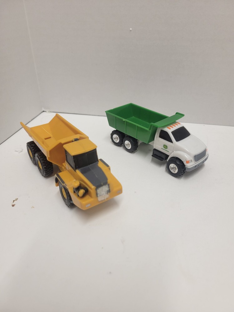 2 John Deere Ertl Dump Trucks