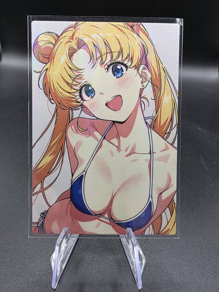 Usagi Tsukino Sailor Moon Holographic Anime Collectible Trading Card