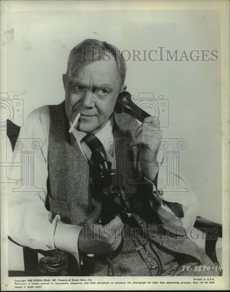 1955 Press Photo Thomas Mitchell stars in 