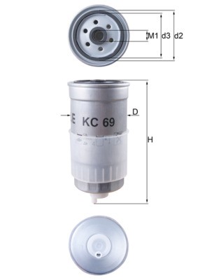 KC 69 Knecht fuel filter for Audi, Volvo, VW