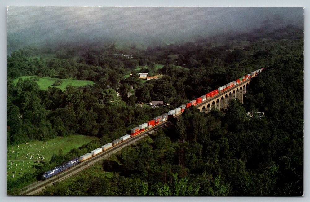 Conrail RR Railway Railroad Train Locomotive  Postcard