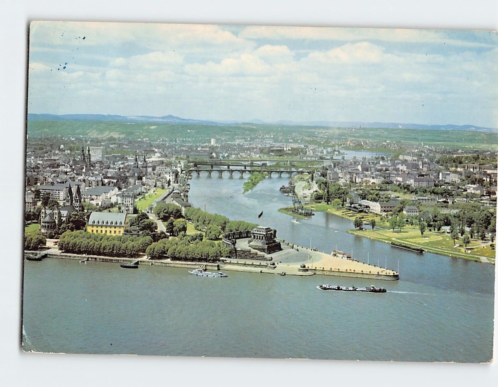 Postcard Deutsches Eck Koblenz Germany