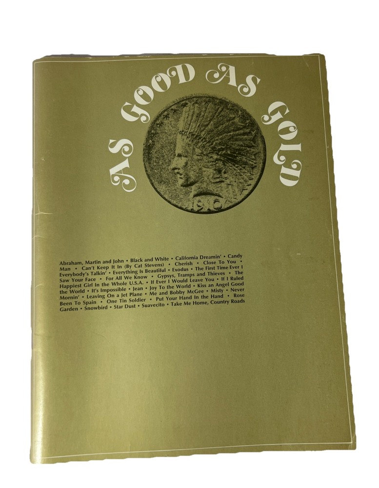 Good As Gold Vocal Selections Songbook P/V/G VIP 200a 1972