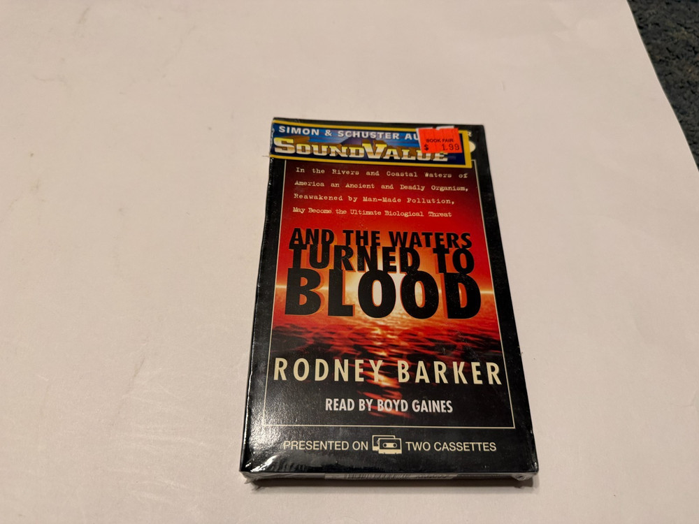 and the waters turned to blood audio books on 2 cassette tapes rodney barker
