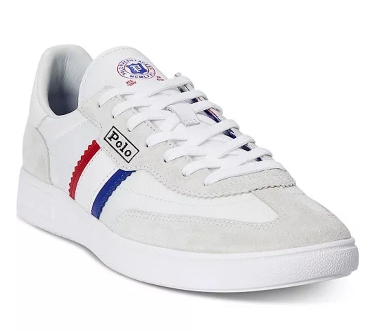 $125 Polo Ralph Lauren Men's Bedford Suede-Paneled Sneaker. Size 12