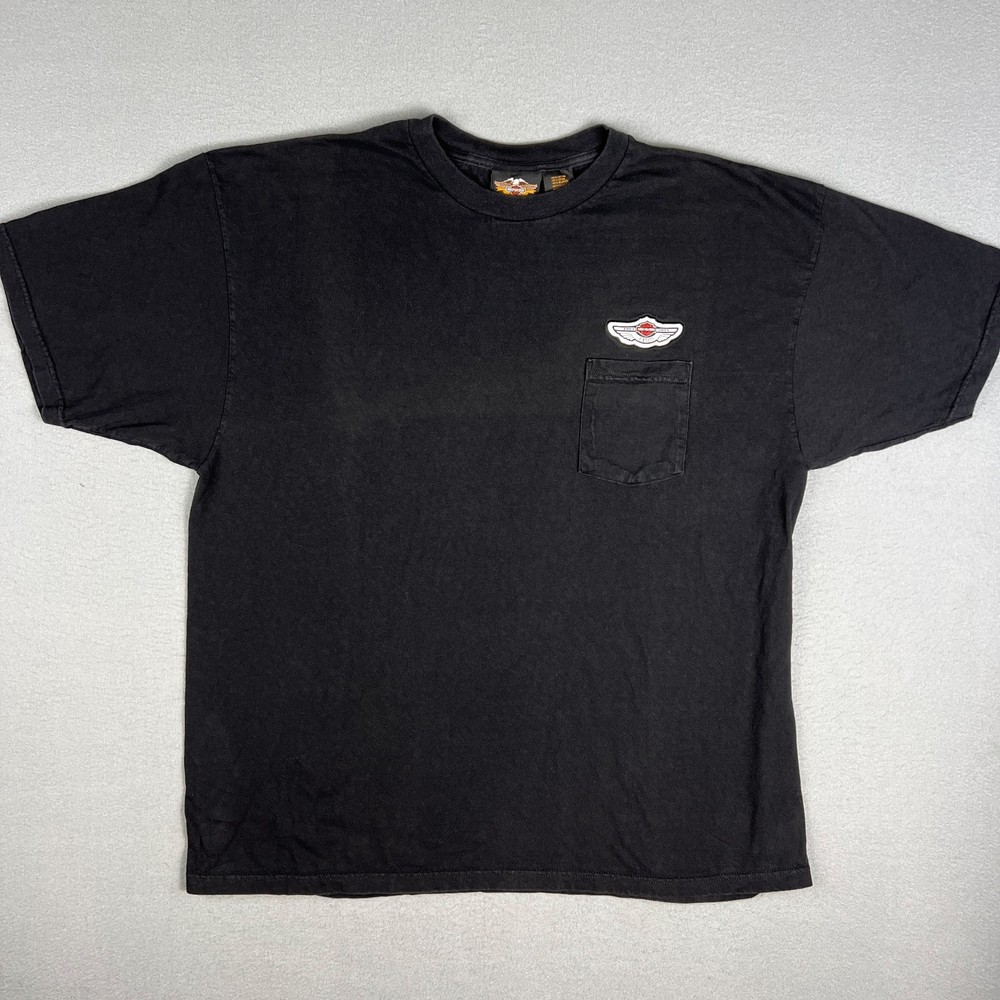 VTG Harley Davidson Pocket T Shirt Mens 2XL 100 Years Centennial 2003 Cotton USA