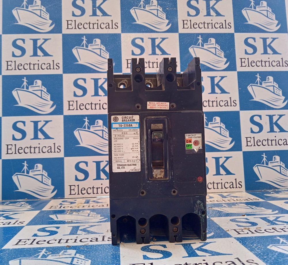 Terasaki Electric T0-225Ba 200A 600Vac 3Pole Circuit Breaker