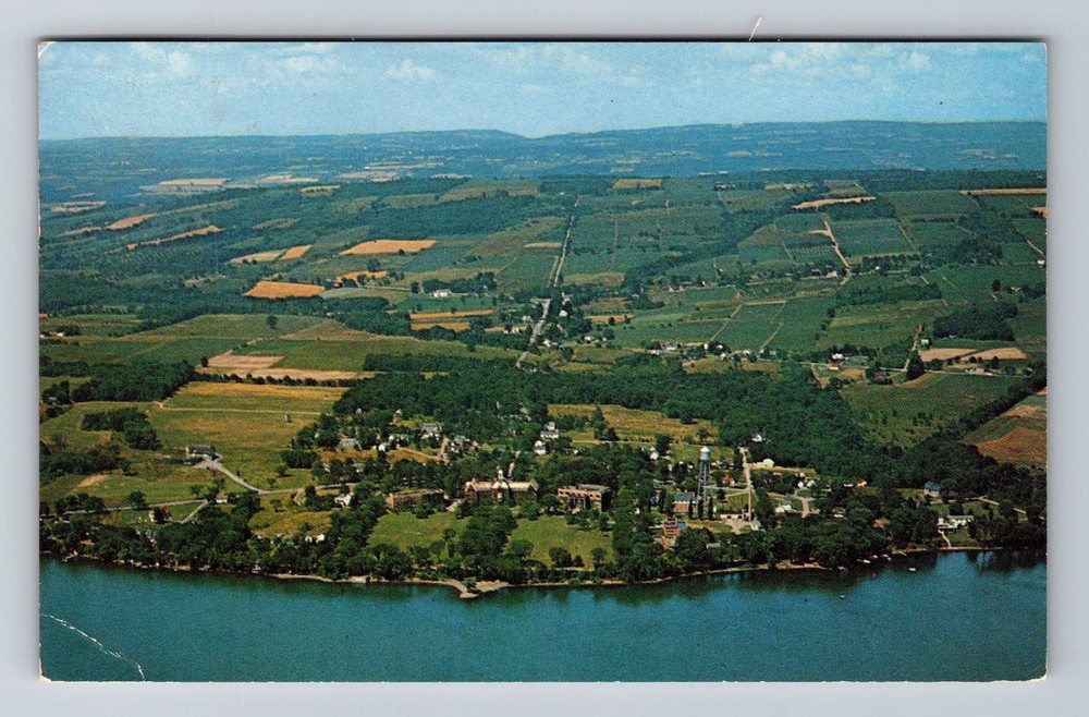 New York City NY-Aerial Keuka College Vintage c1957 Postcard Standard Postal PC