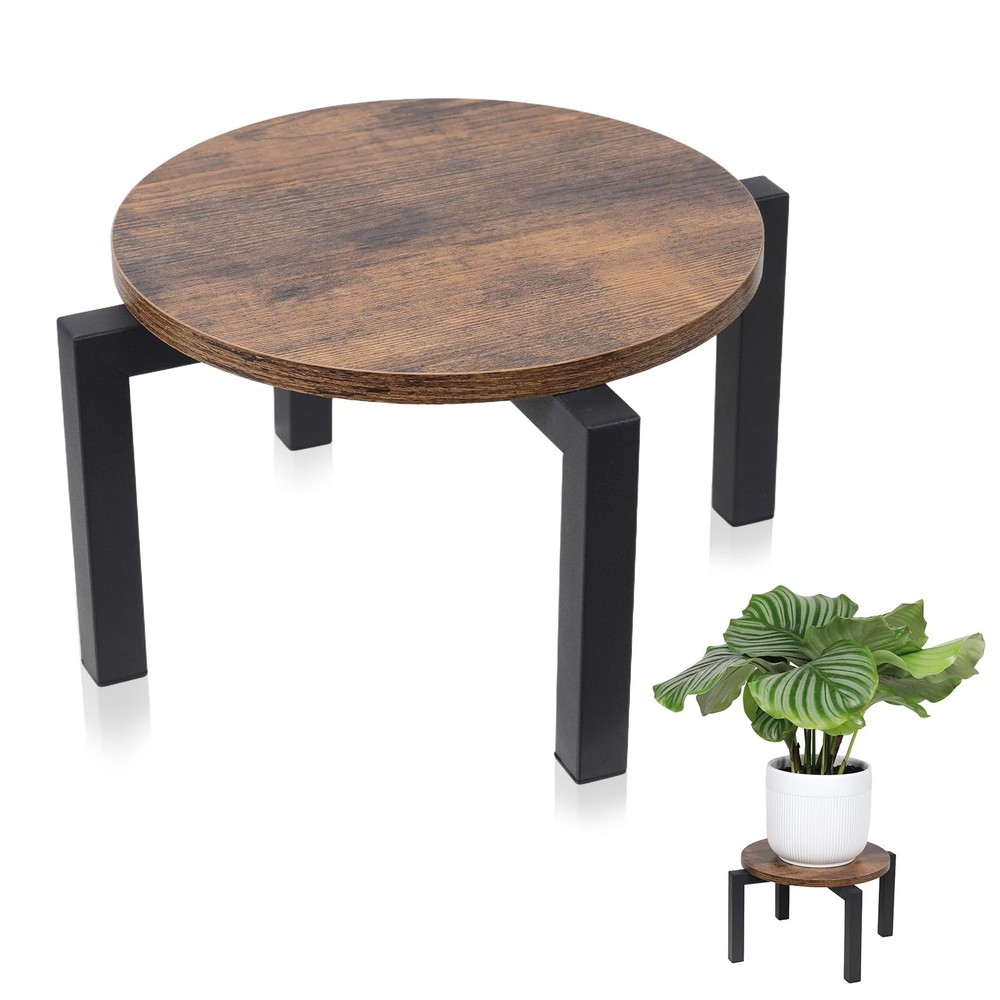 Vigordream Plant Stand Indoor, Heavy Duty Sturdy Metal Plant Holder, Wooden plan