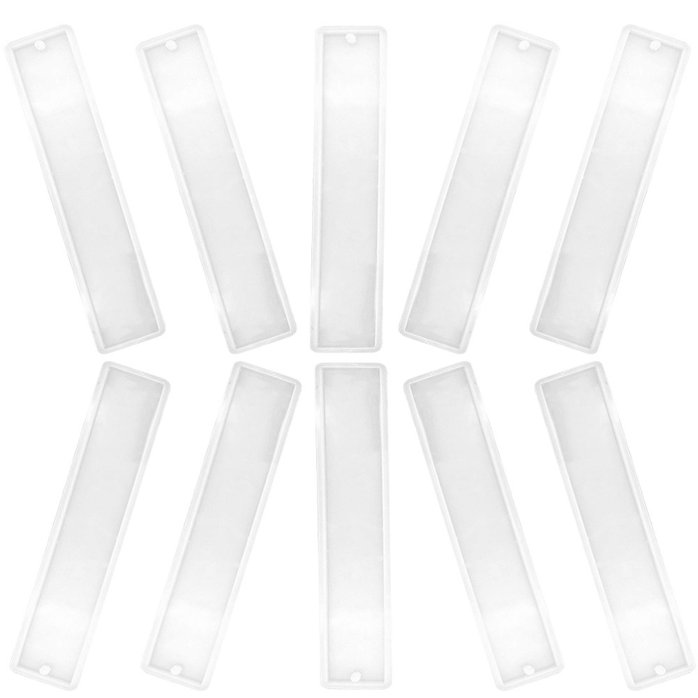 10-Piece Silicone Bookmark Molds for Resin Crafting & DIY Students