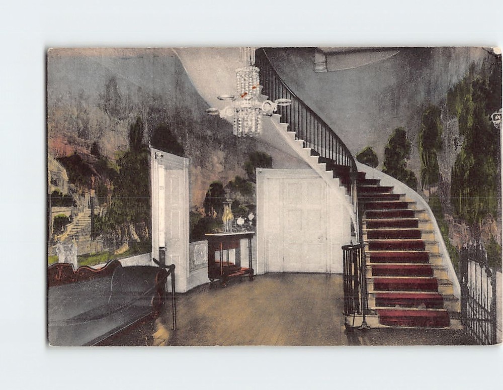 Postcard The Hall and Stairway The Hermitage Home of General Andrew Jackson USA
