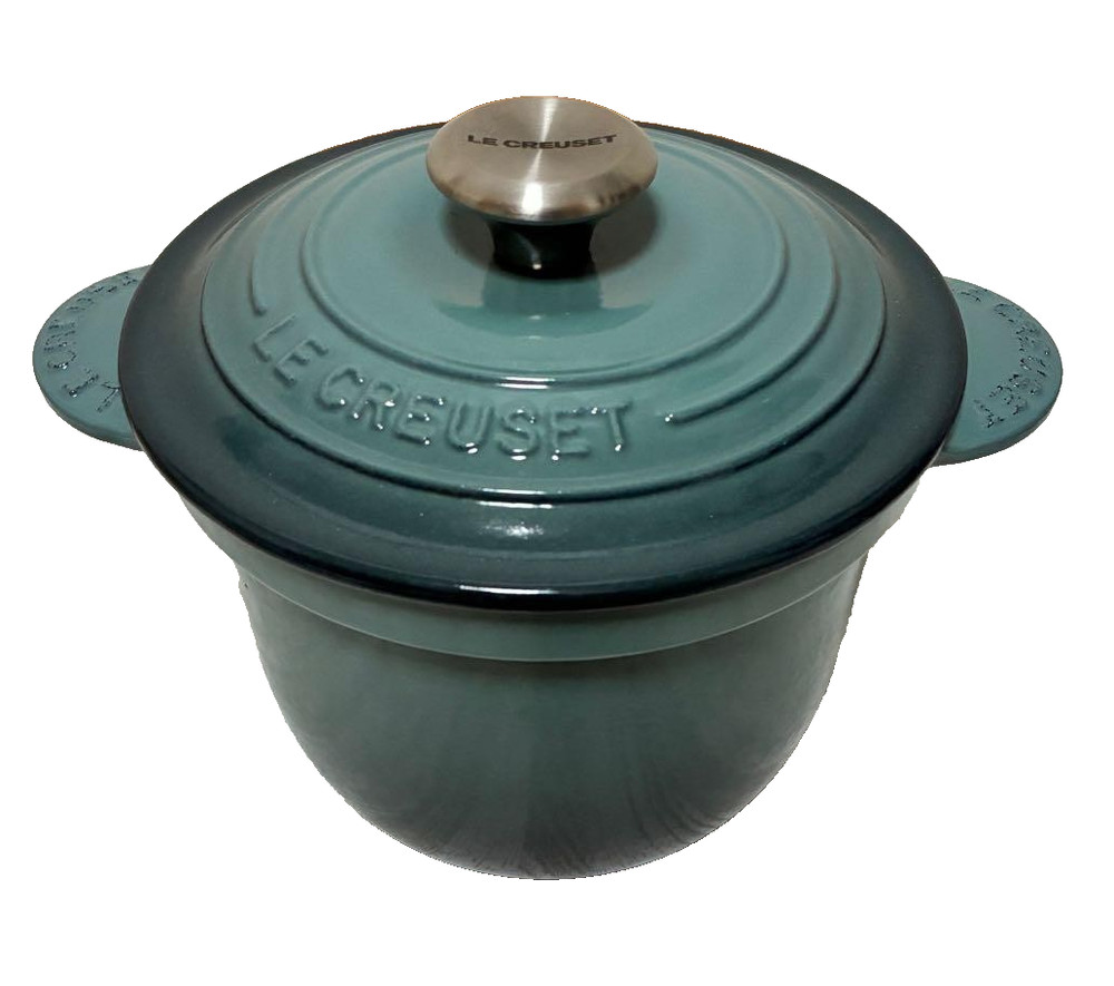 Le Creuset Cocotte Every Rice Pot 18cm with Inner lid Ocean Enamel Cast Iron