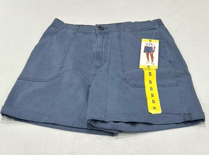 Gloria Vanderbilt Women's Utility Shorts, Blue, Size S