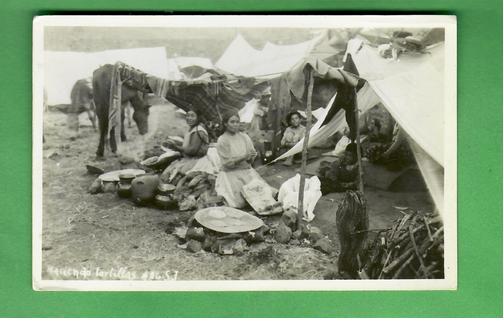 Antique Rppc Real Photo Postcard - Hacienda Hand Made Tortillas - Unposted -