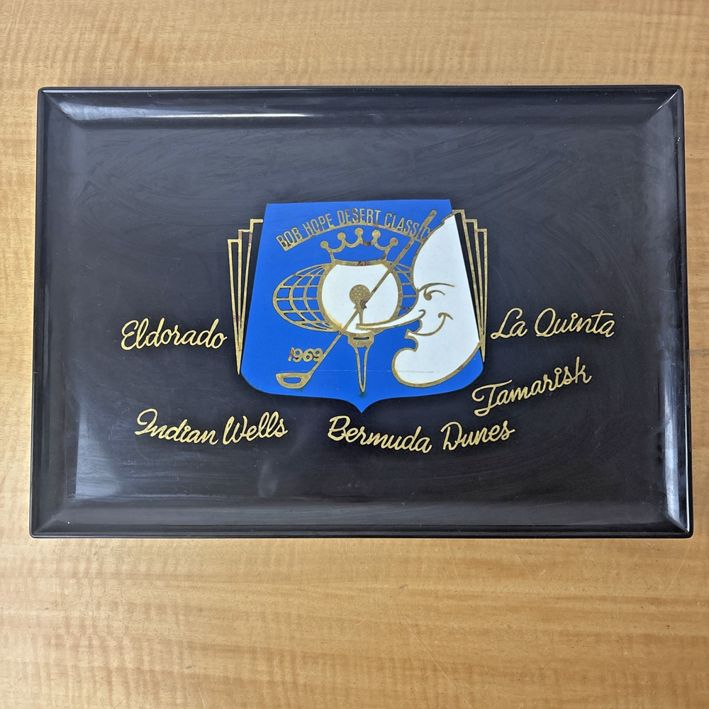 Couroc of Monterey Bob Hope Desert Classic Tray 1969 18 x 12