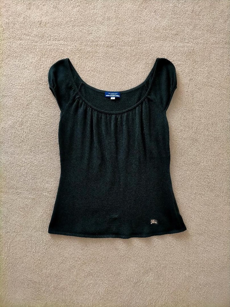 Burberry Blue Label Knit Blouse Size 38 Used Fashionable Top