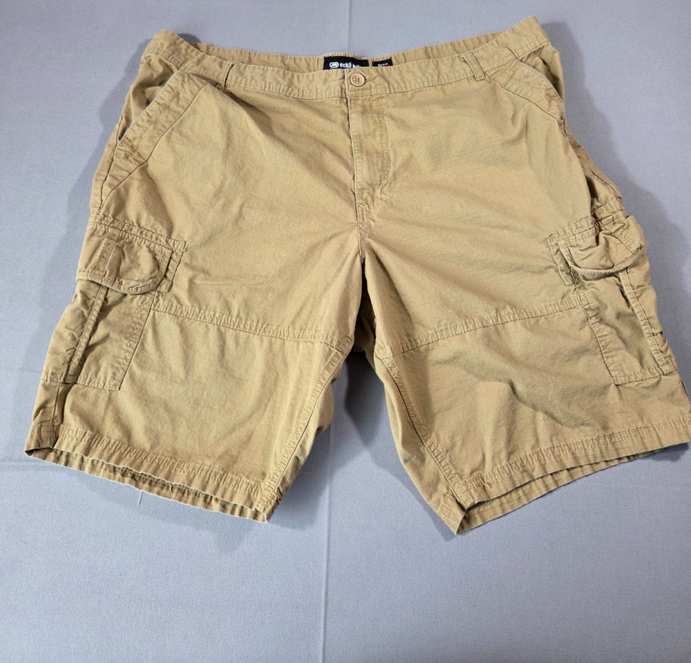 Ecko Unltd Cargo Shorts Mens 46 Khaki Utility Streetwear