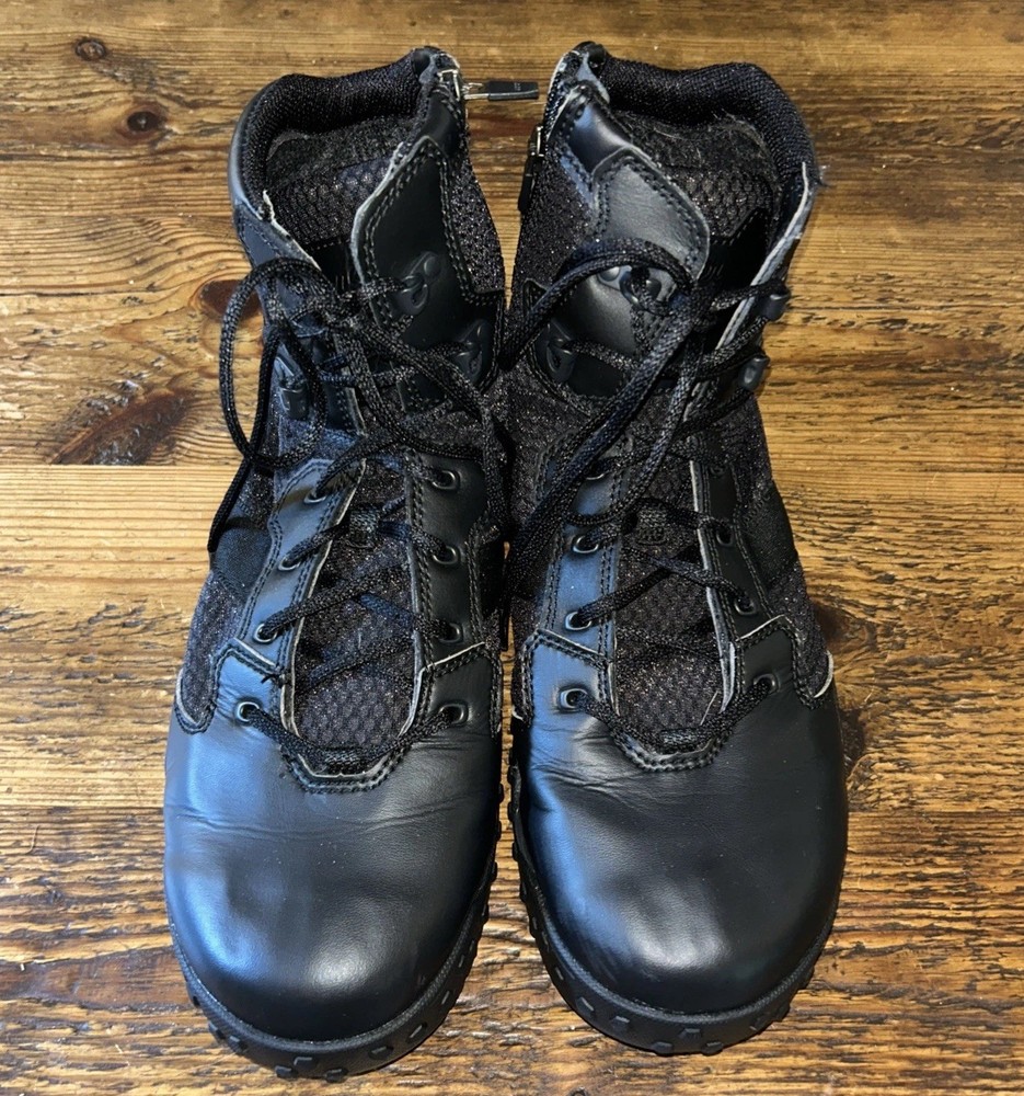 Danner Men Scorch 6 Inch Leather Side Zip Tactical Boots Black Size 13