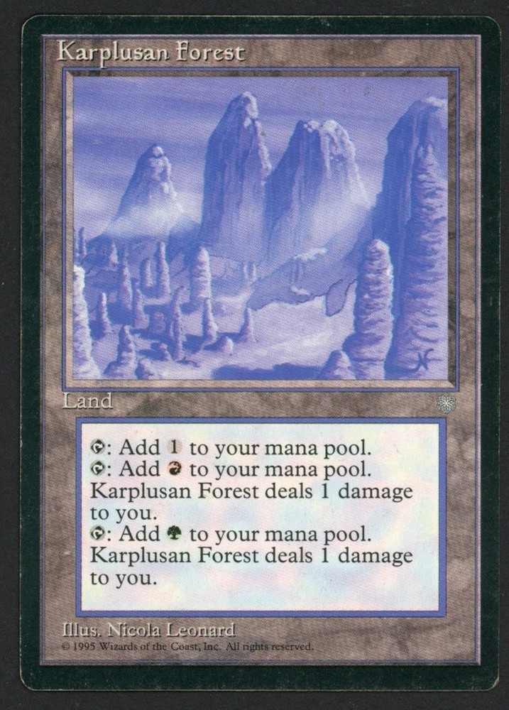 ***Karplusan Forest*** MTG Ice Age Magic Kid Icarus