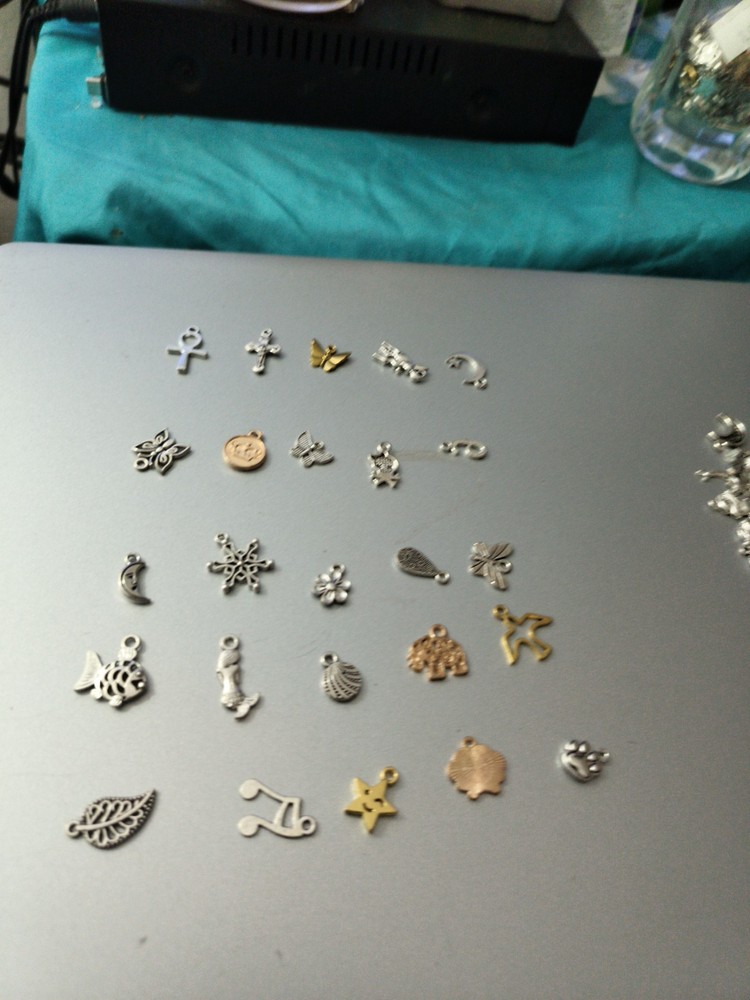 Lot of 25 Jewelry Making Charms For Necklaces Lot #5012