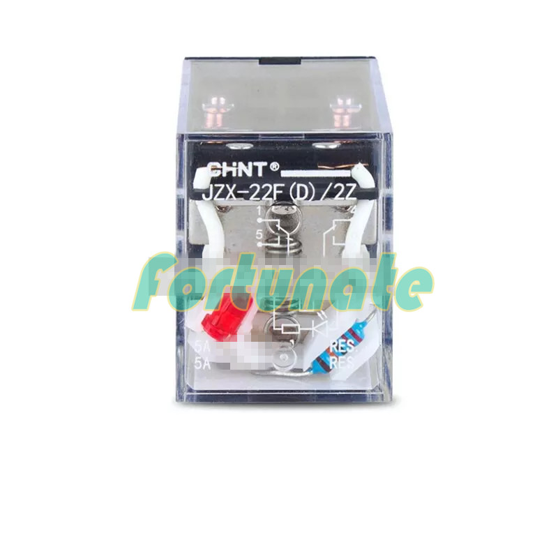 QTY:5 New For CHNT 8-pin Intermediate relay JZX-22F(D)/2Z DC24V