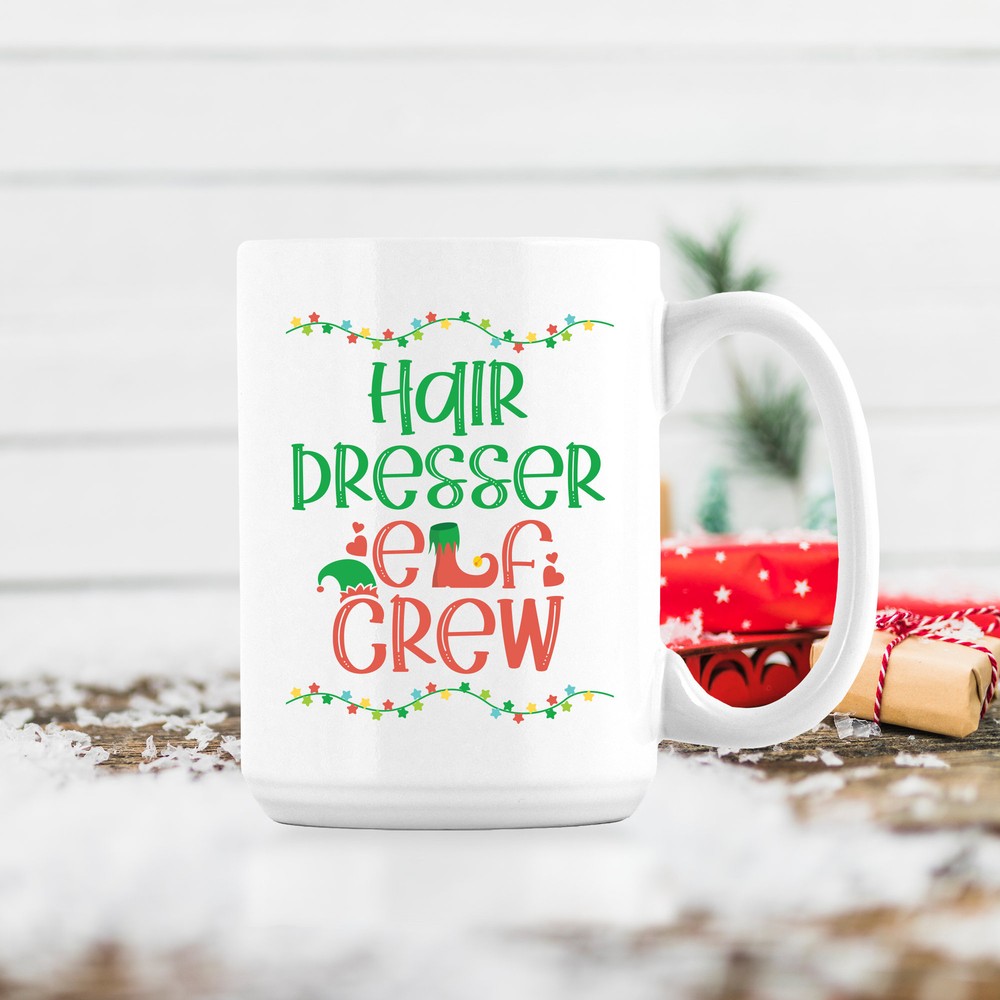 Christmas Elf Mug Gift for Hair Stylists & Barbers