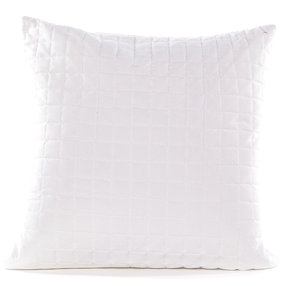 Gouchee Home 18x18 Grid White Decorative Accent Pillow