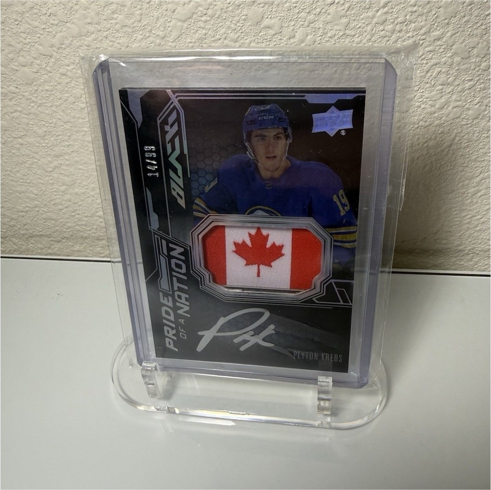 Upper Deck SPx Pride of a Nation Peyton Krebs Patch Auto /99  Sabres