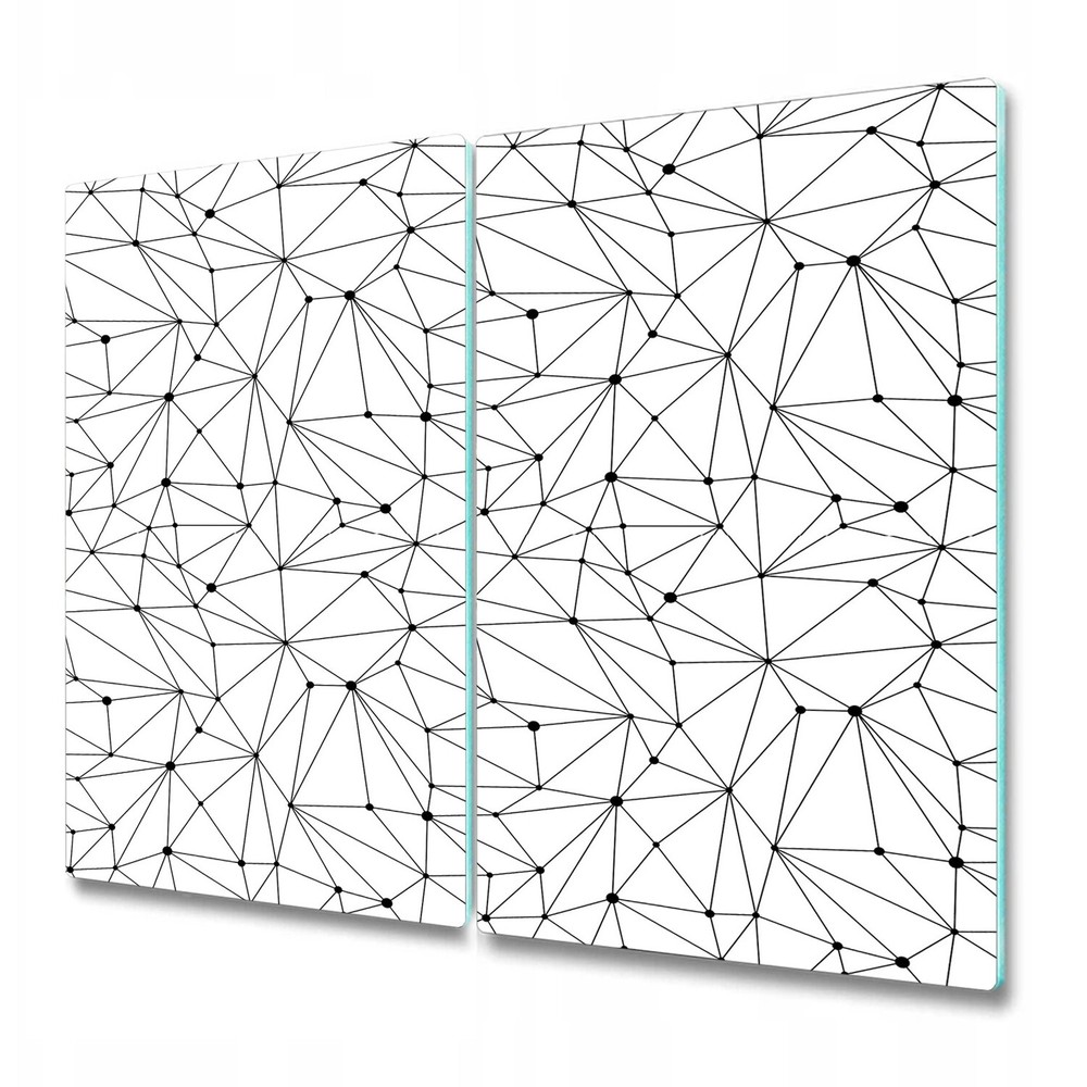 Glass Chopping Cutting Board Minimalistic constellations lines dots style