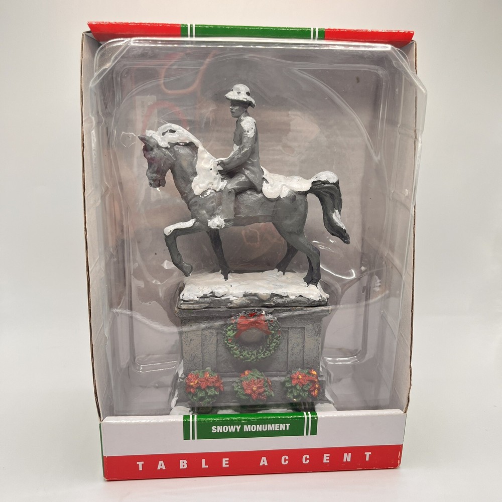 Lemax Coventry Cove Snowy Monument Table Accent 2008 Village Collection New