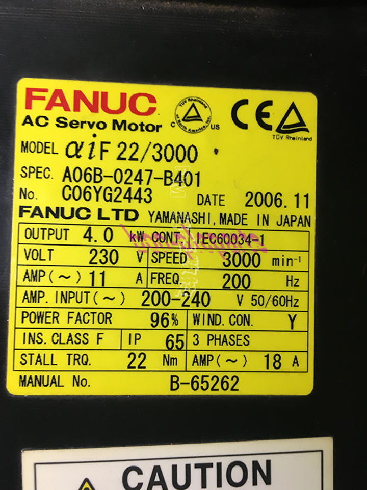 1PCS Used Fanuc A06B-0247-B401 Tested