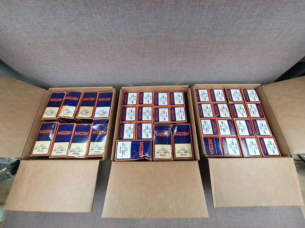 BULK LOT 26 boxes Mallory GEM-3031 & 11 boxes GEM-6X22 Capacitors NOS *95