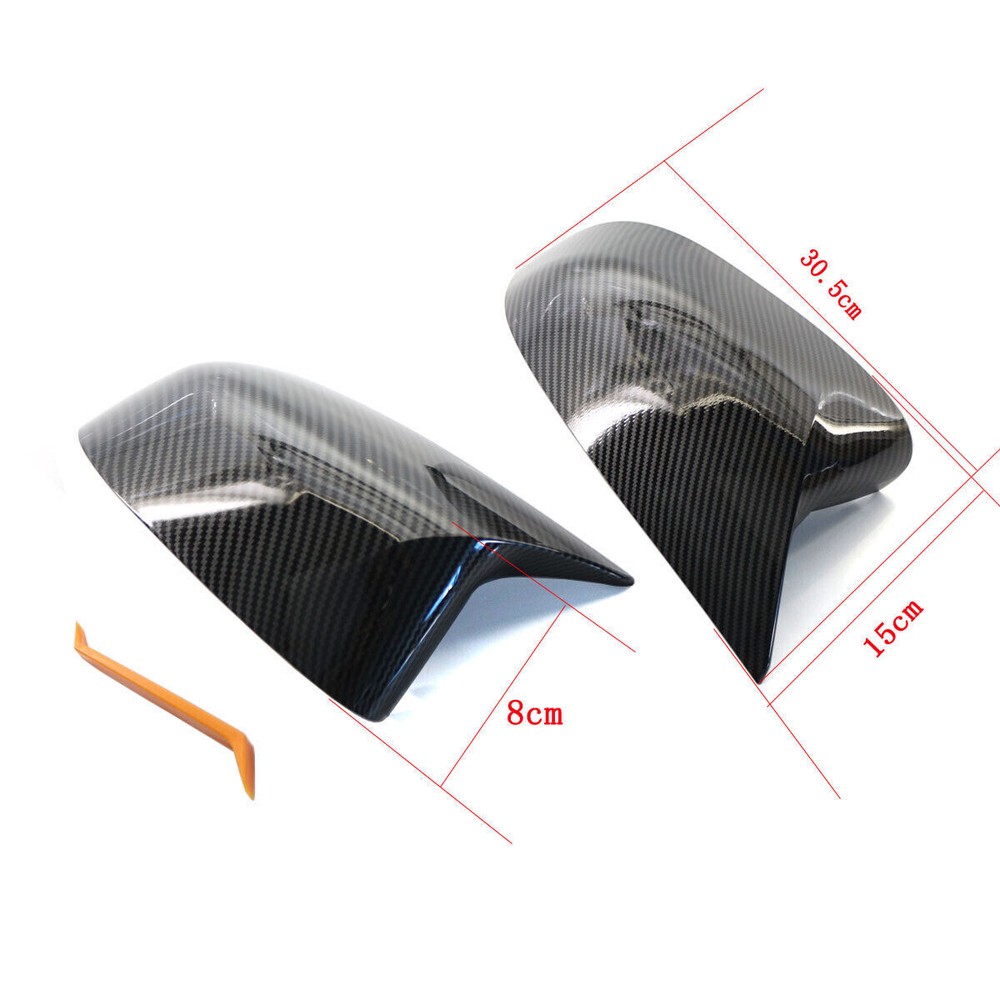 Carbon Fiber Type Side Rearview Mirror Cover Cap For BMW X3 X4 X5 X7 G01 G05 G07