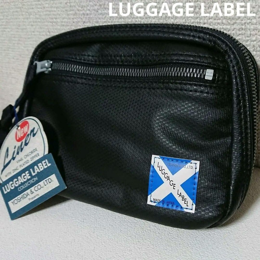 Yoshida LUGGAGE LABEL Shoulder Bag Black Limited Edition Japan